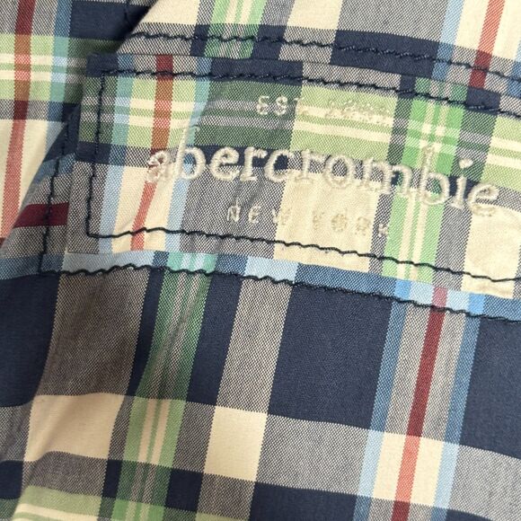 Abercrombie Fitch Kids Hamilton Jacket Plaid  Zip Up Y2K Boy's Size Medium - Picture 5 of 7